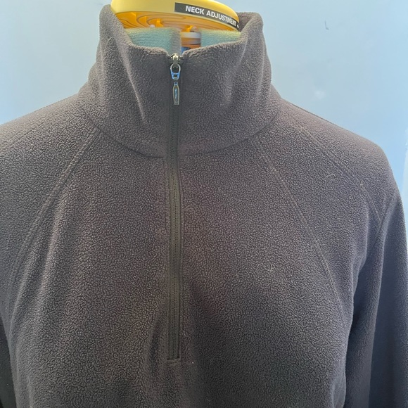 Columbia Fleece Pullover Womens Size L Long Sleeve Quarter Zip dark Blue - Picture 4 of 8